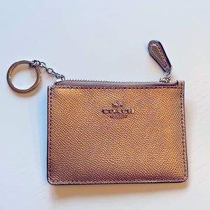 Coach Mini Skinny ID Key Ring Card Case